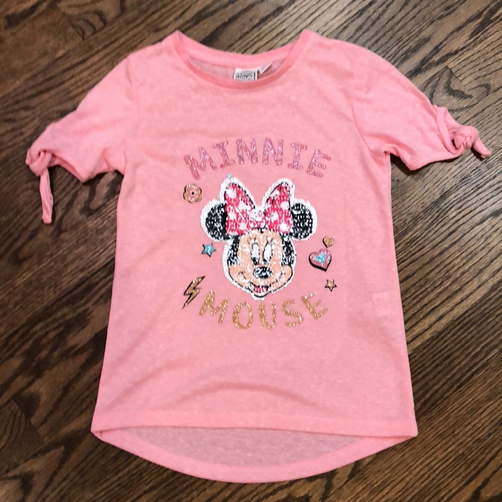 Girls Disney Minnie sequence shirt